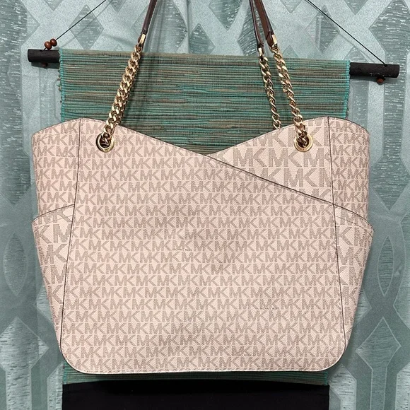 Michael Kors Jet Set Travel large chain shoulder tote bag - Picture 6 of 14